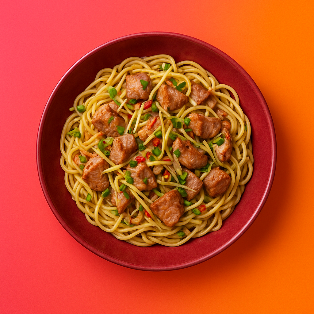 Paleo Pork & Ginger Pasta with Lemongrass